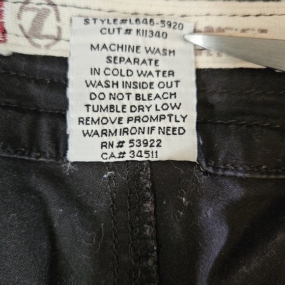 Z. Cavaricci Women's Cropped Cotton Pants Black Size 14 - Picture 4 of 11